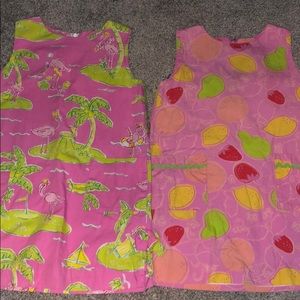 Lilly Pulitzer shift girls dresses size 4/5 (qty2)